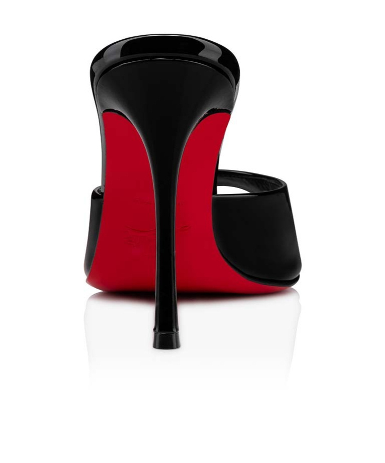 Christian Louboutin Miss Z Leather Heeled Mules 100 In Black