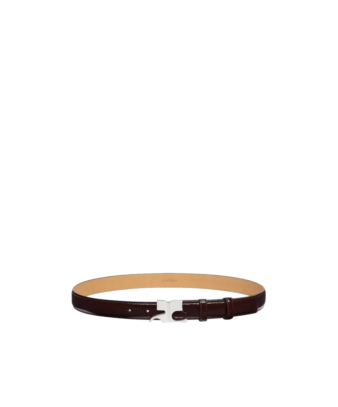 Courrèges Ac Belt In Wine Red