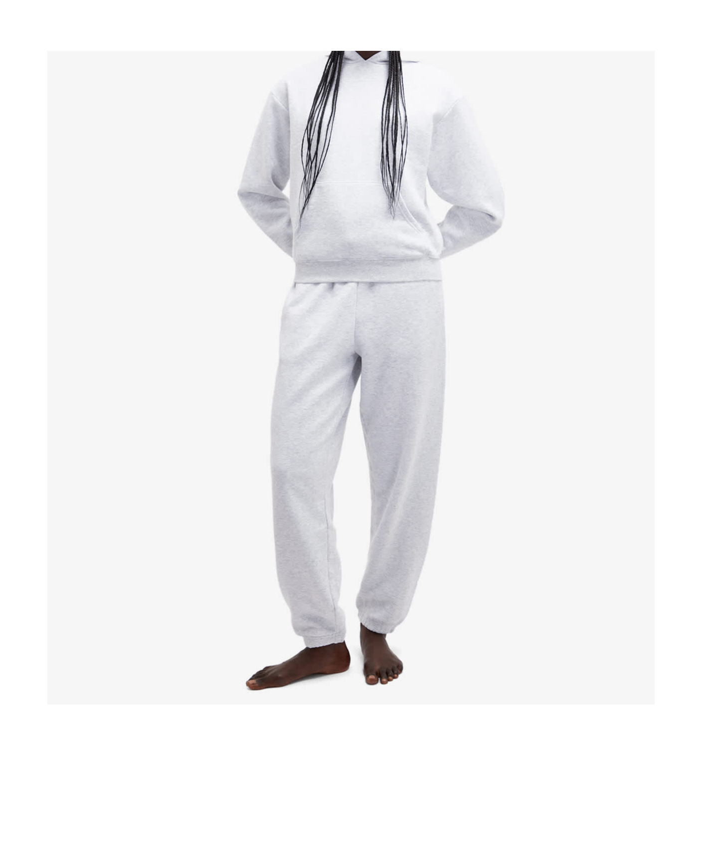 Skims Elastic Waist Sweatpants In White