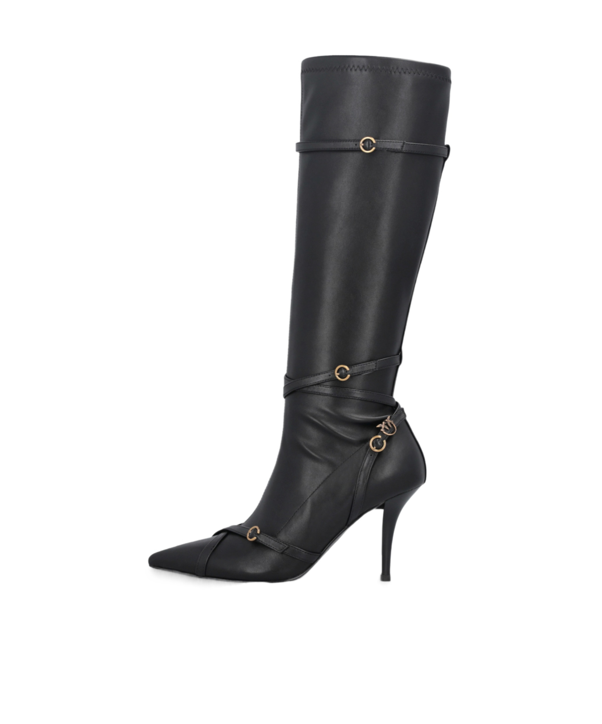 Pinko Pointed Boots In Black