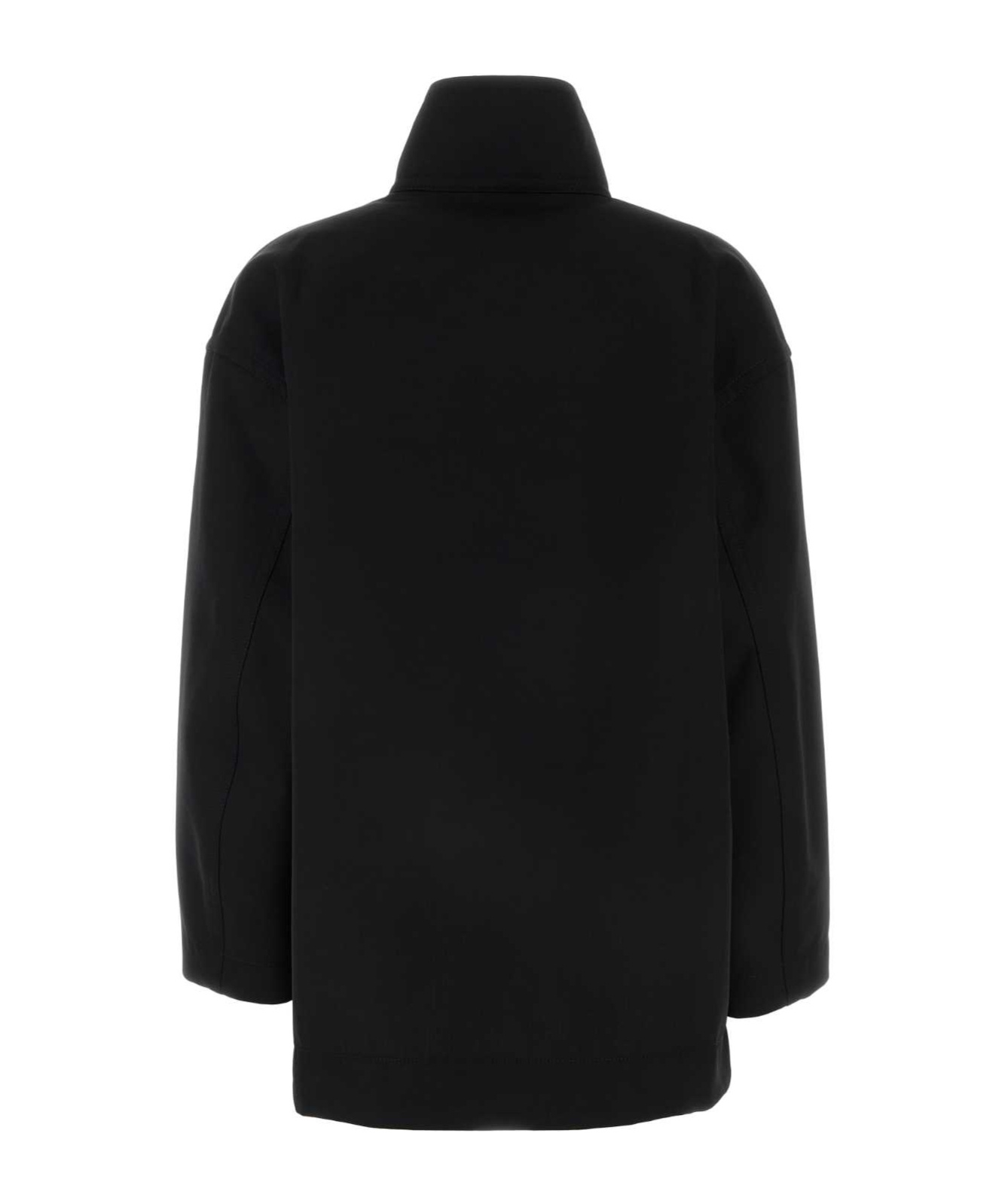 Bottega Veneta Notebook Collar Bomber Jacket In Black