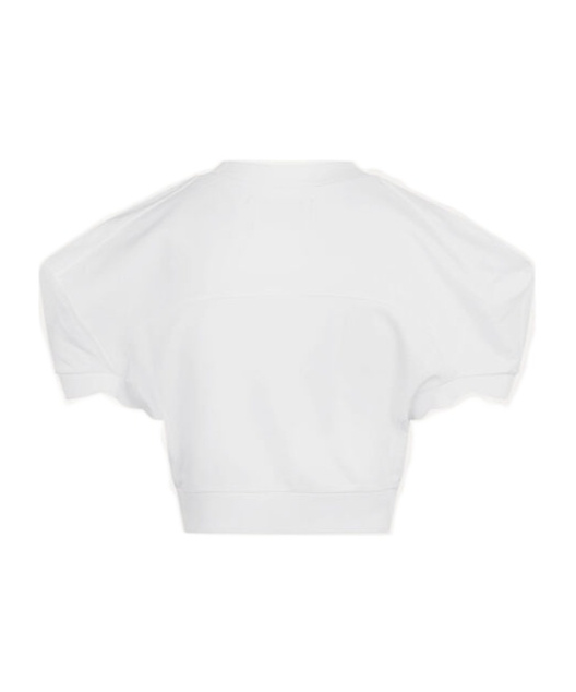Shop Vivienne Westwood Cropped Football T-shirt In White