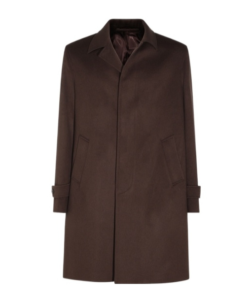 Lardini Button-cuff Single-breasted Coat In Brown