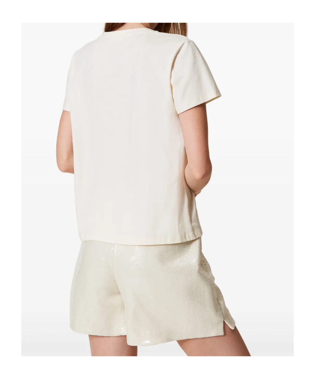 Twinset Logo-embellished T-shirt In White