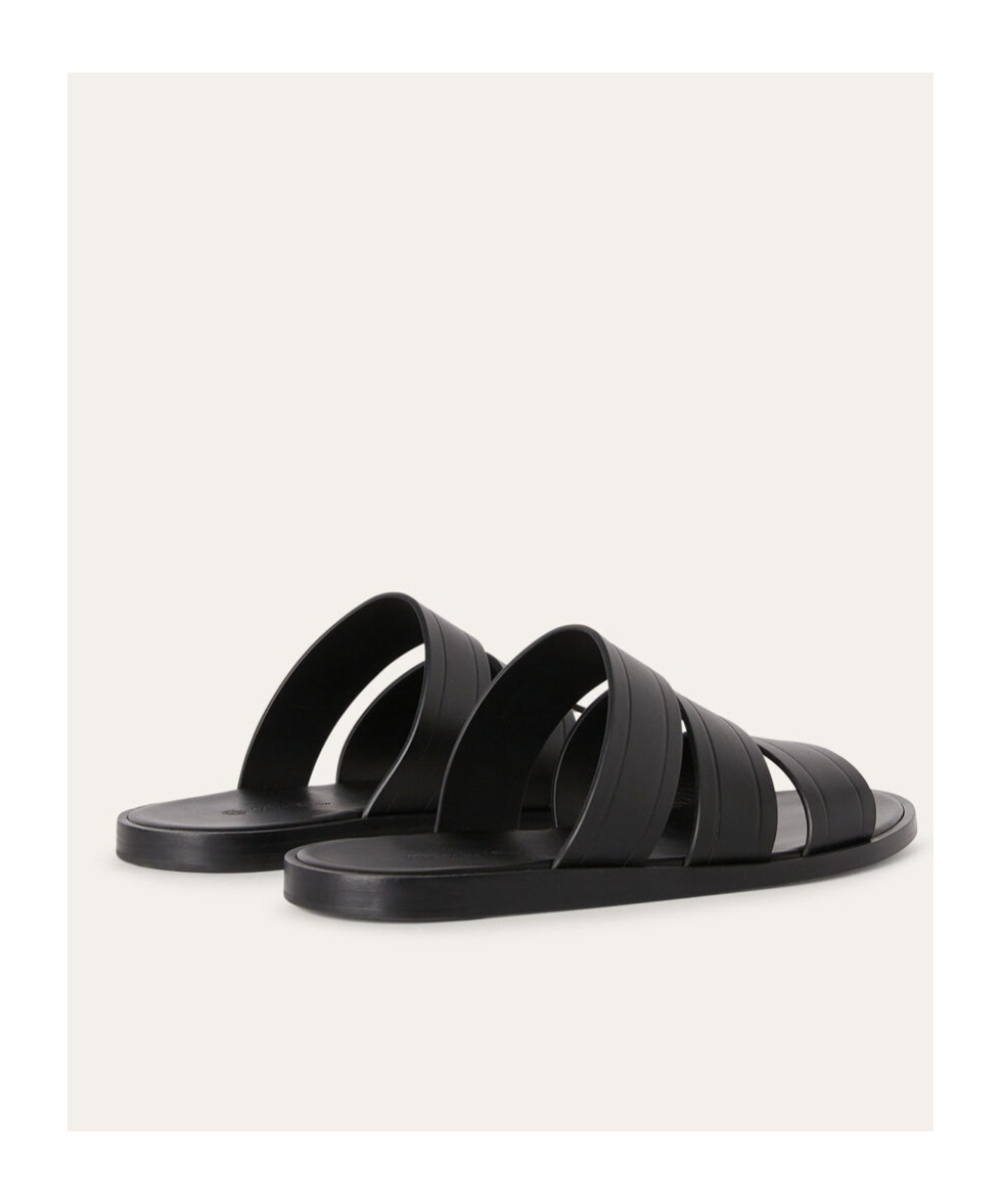 Loro Piana Naha Slippers In Black