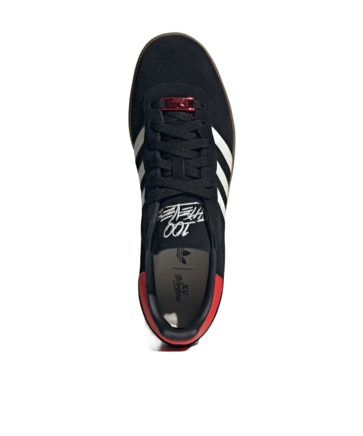 Adidas Originals Palos Hills "100 Thieves Carbon Collegiate Orange" Sneakers In Black