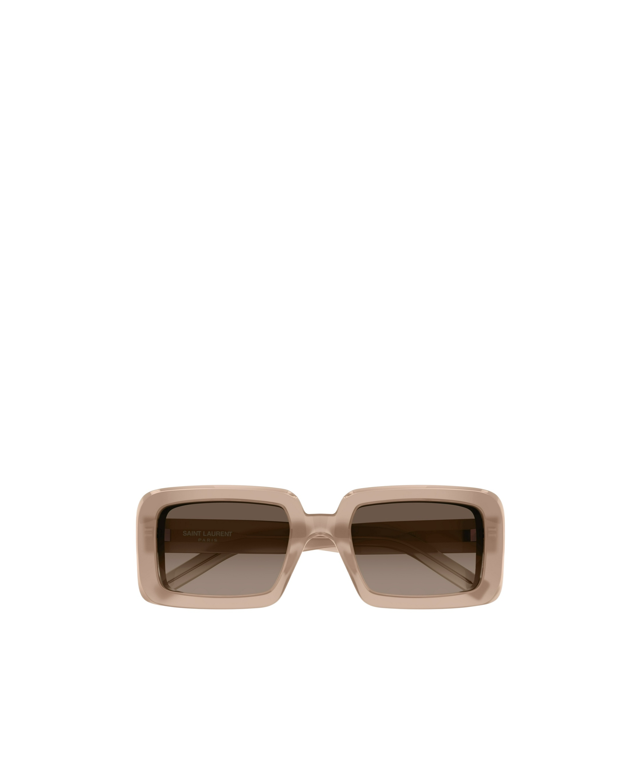 Saint Laurent Eyewear Rectangular Frame Sunglasses In Brown