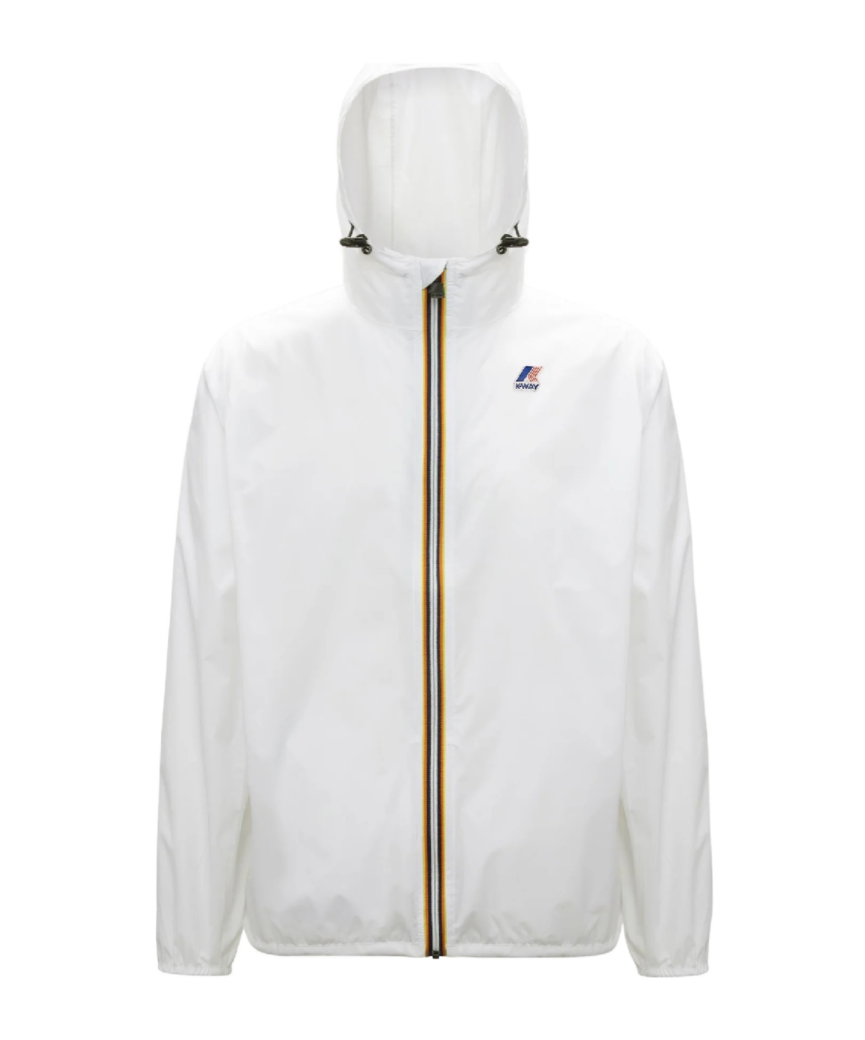 K-way Hooded Long-sleeved Zipper Casual Jacket In White
