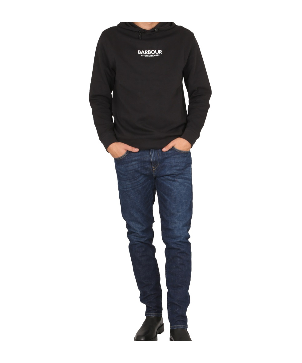 Barbour Hoodie In Black