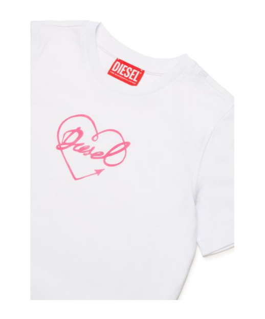 DIESEL HEART-PRINT COTTON T-SHIRT