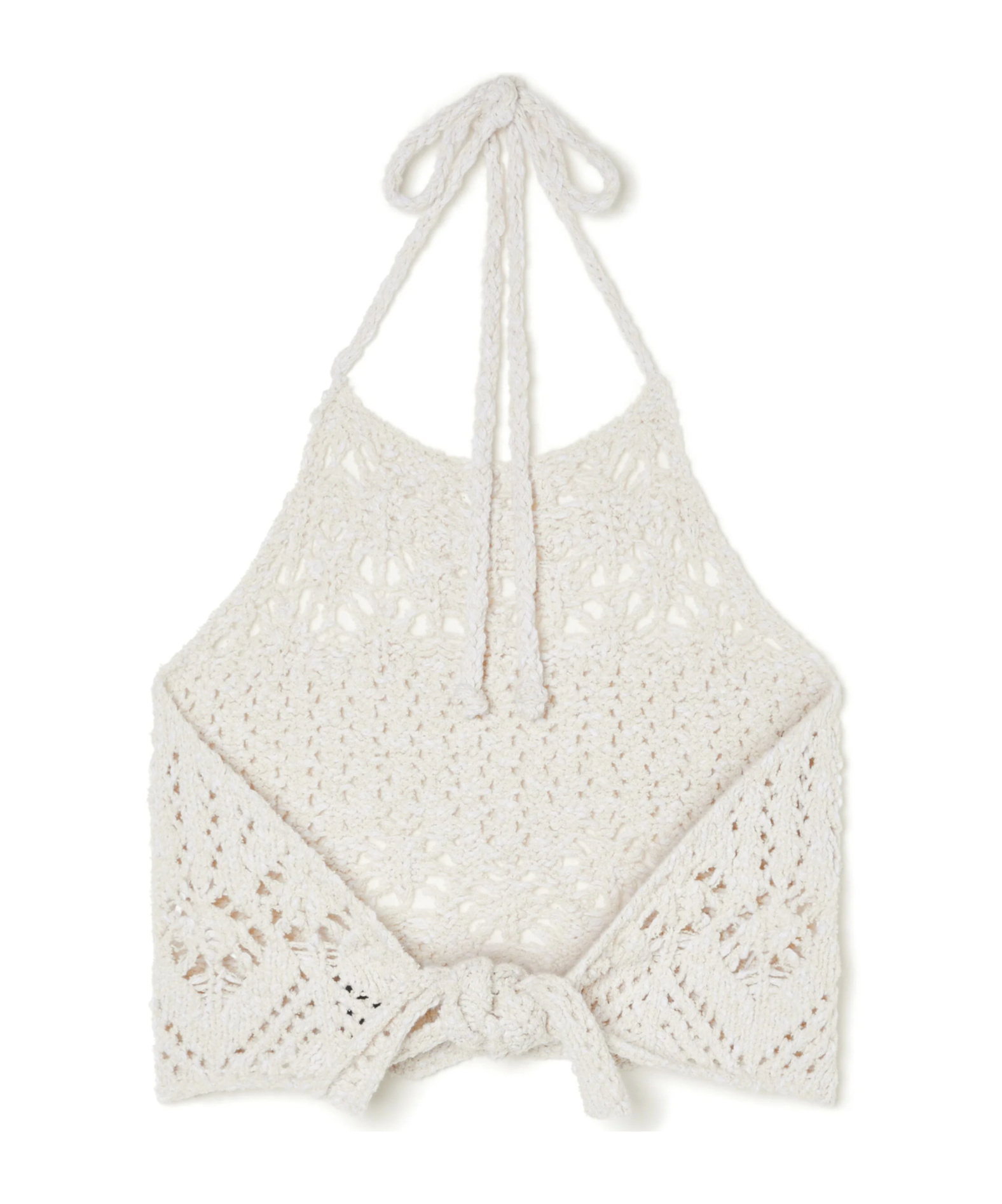 Alanui Lagoon Romance Cotton-blend Crochet Crop Top In White