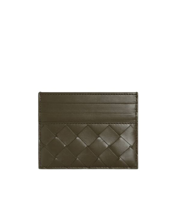 Bottega Veneta Intrecciato Card Holder In Green