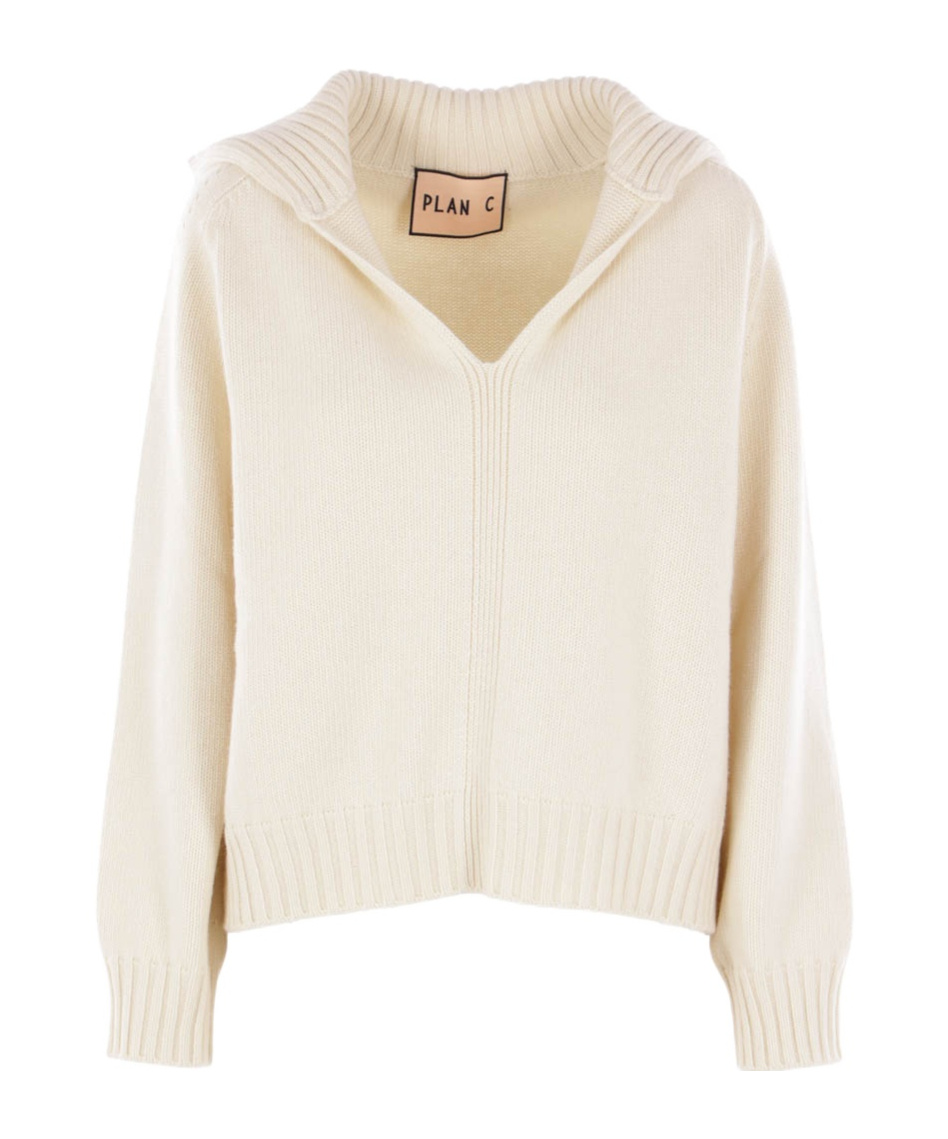 Plan C Solid Color Pullover In Neutral