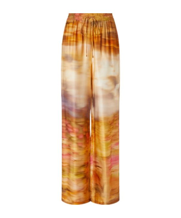 Pinko Pantalon Imprimé Ample Et Léger In Multi