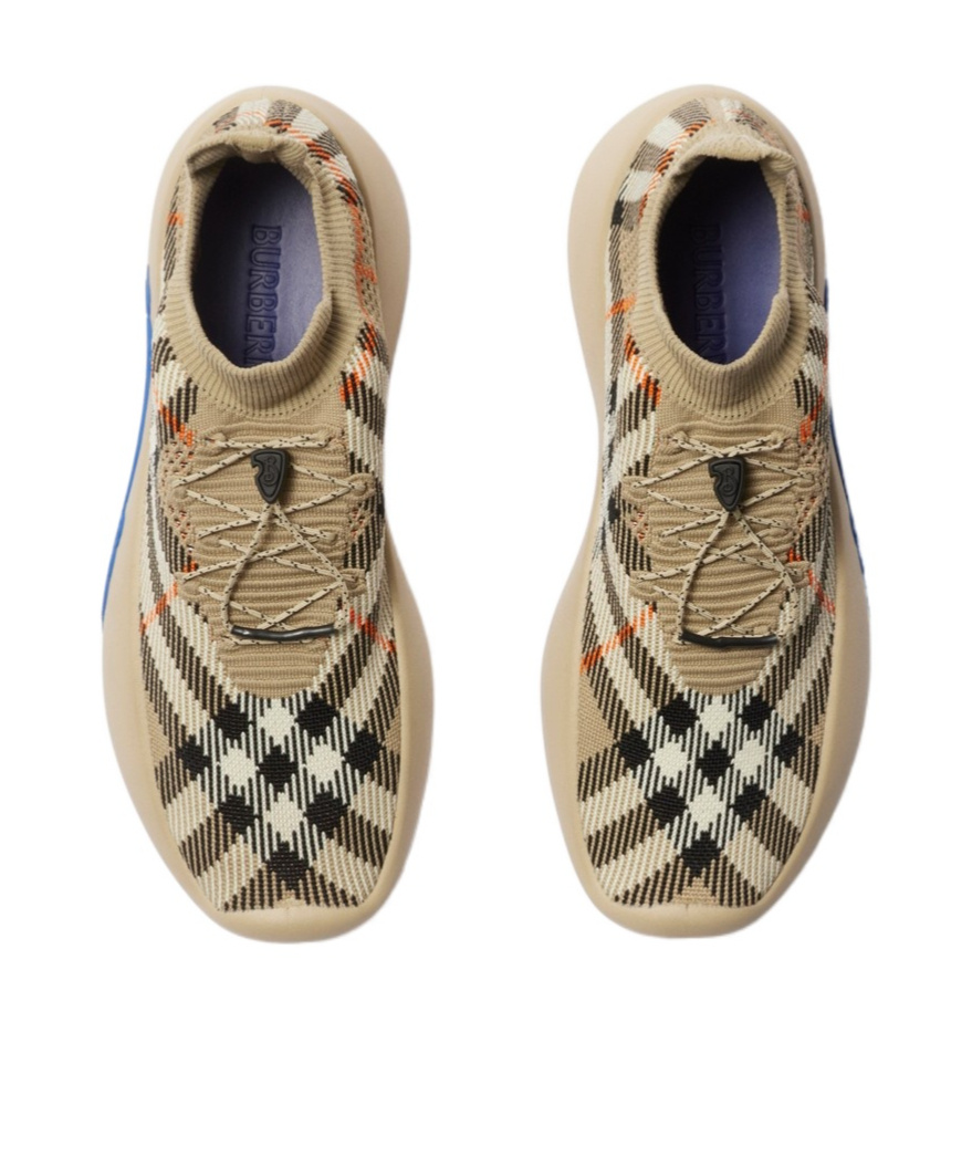 Shop Burberry Neptune Sneakers In Multicolor