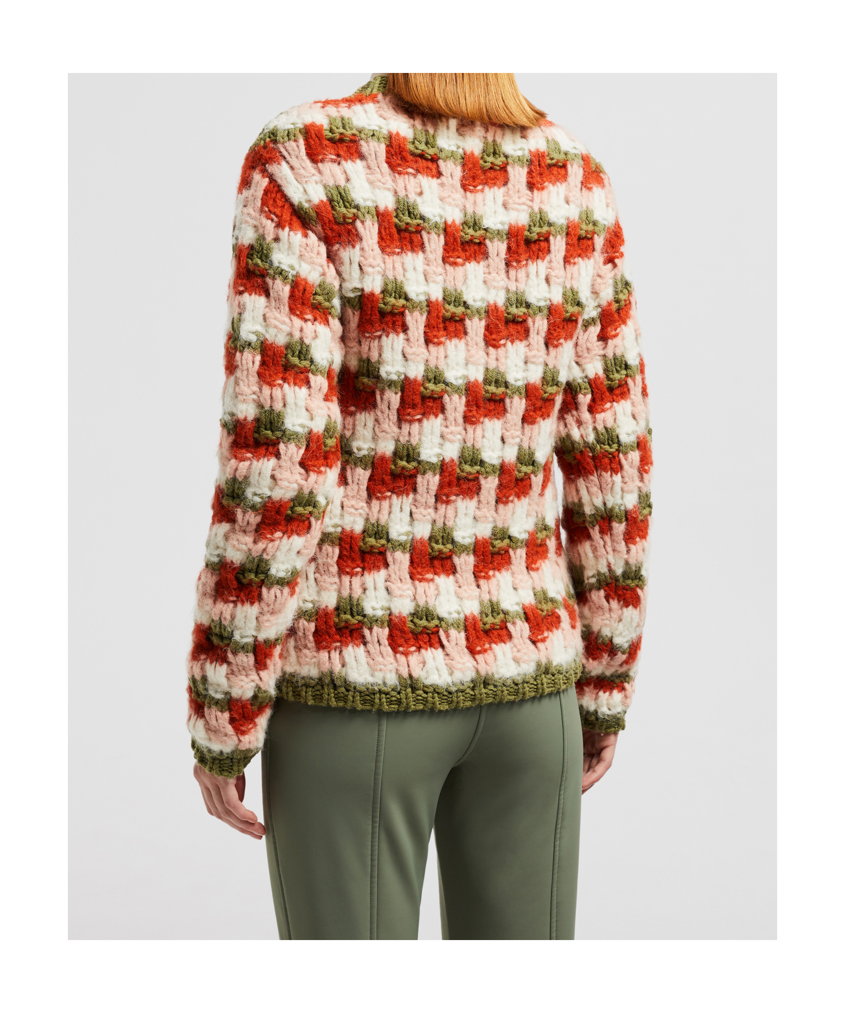 Moncler Round Neck Sweater In Multicolor