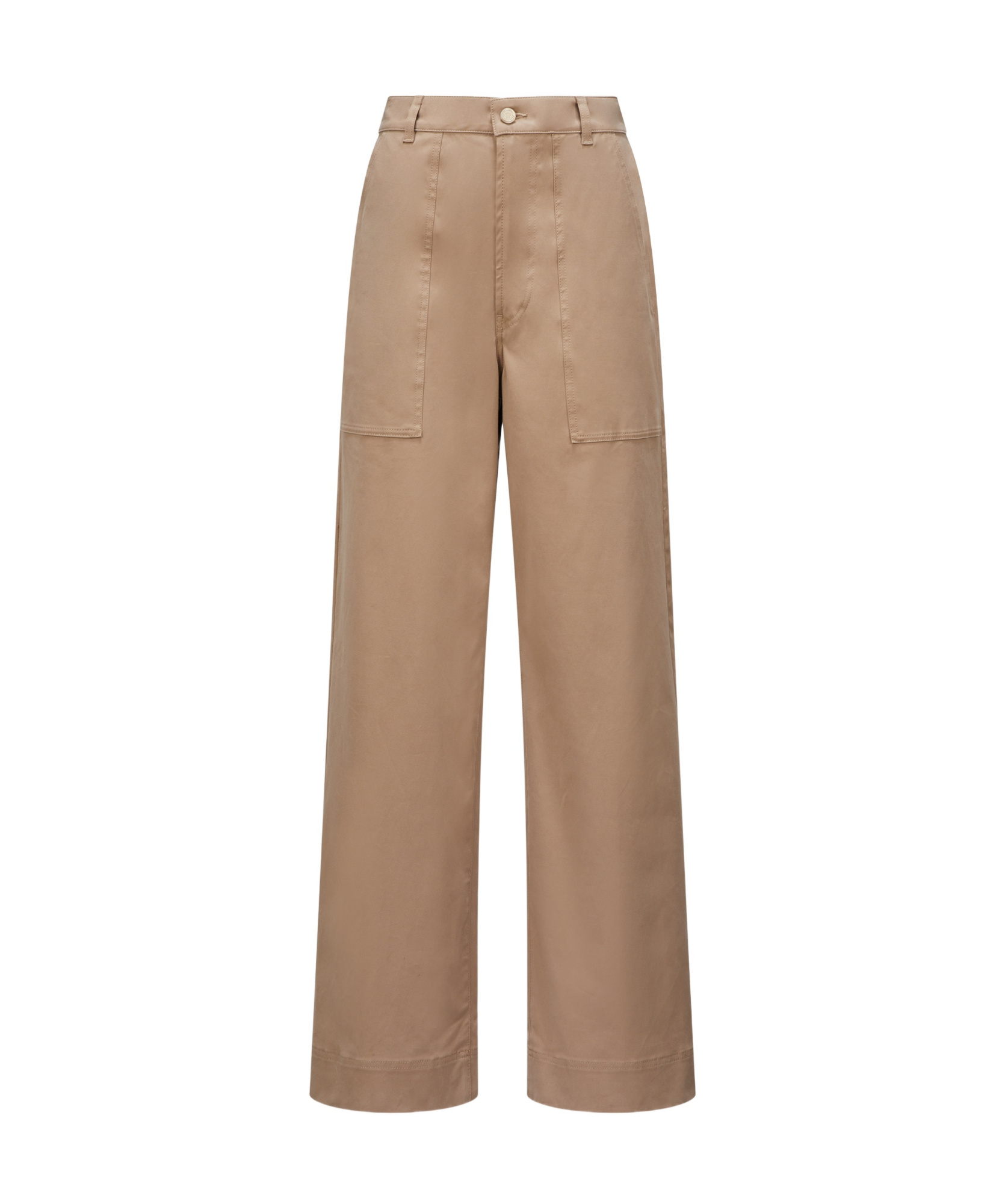 Moncler Gabardine Trousers In Brown