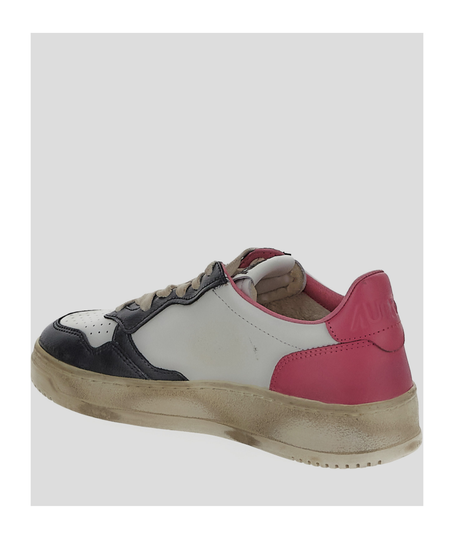 Shop Autry Super Vintage Panelled Sneakers In Gray