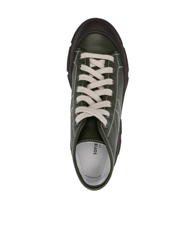 Sofie D'hoore Round-head Sneakers In Green