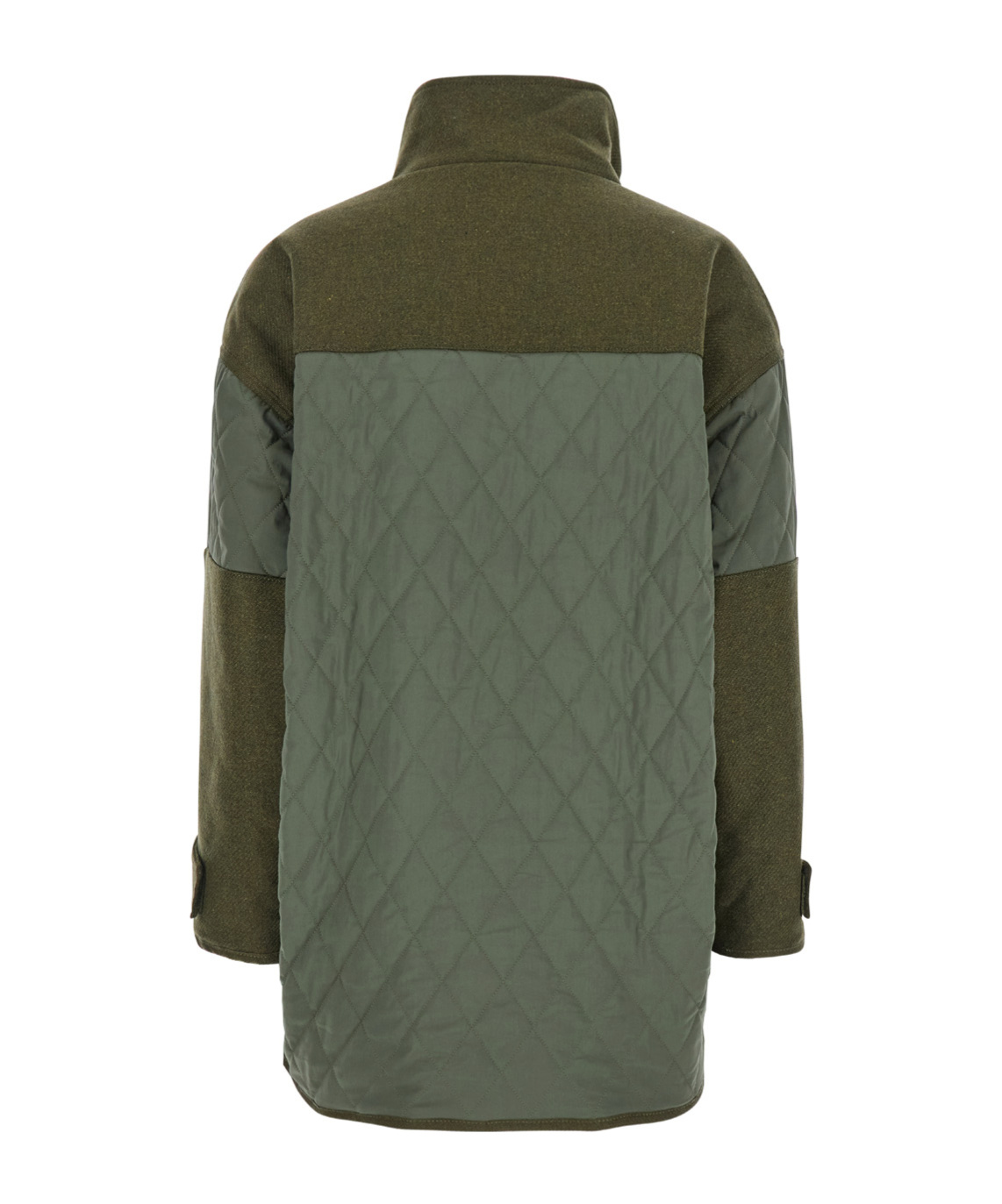 Pinko 'voltaire' Green Jacket With High Neck In Green