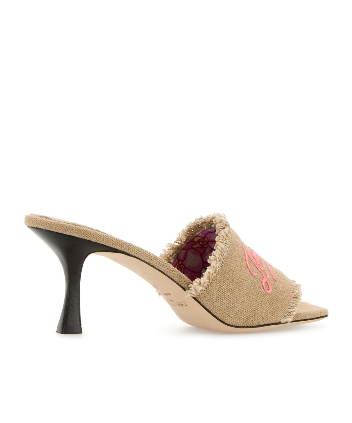 Jimmy Choo Sabot Alexia 70 In Tessuto Beige Donna In Beige