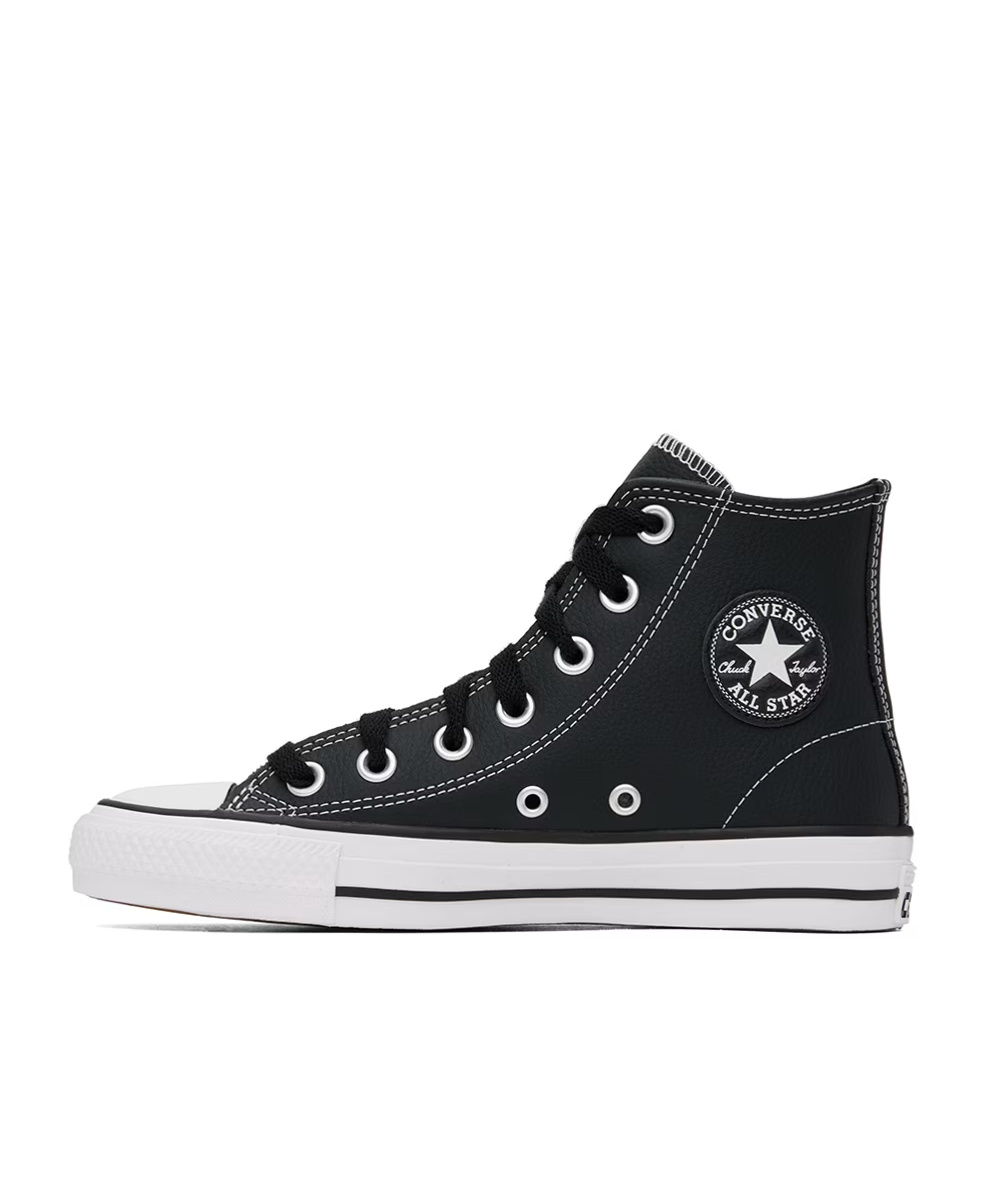 Converse Round Head Strapped High-top Casual Sneakers In Black