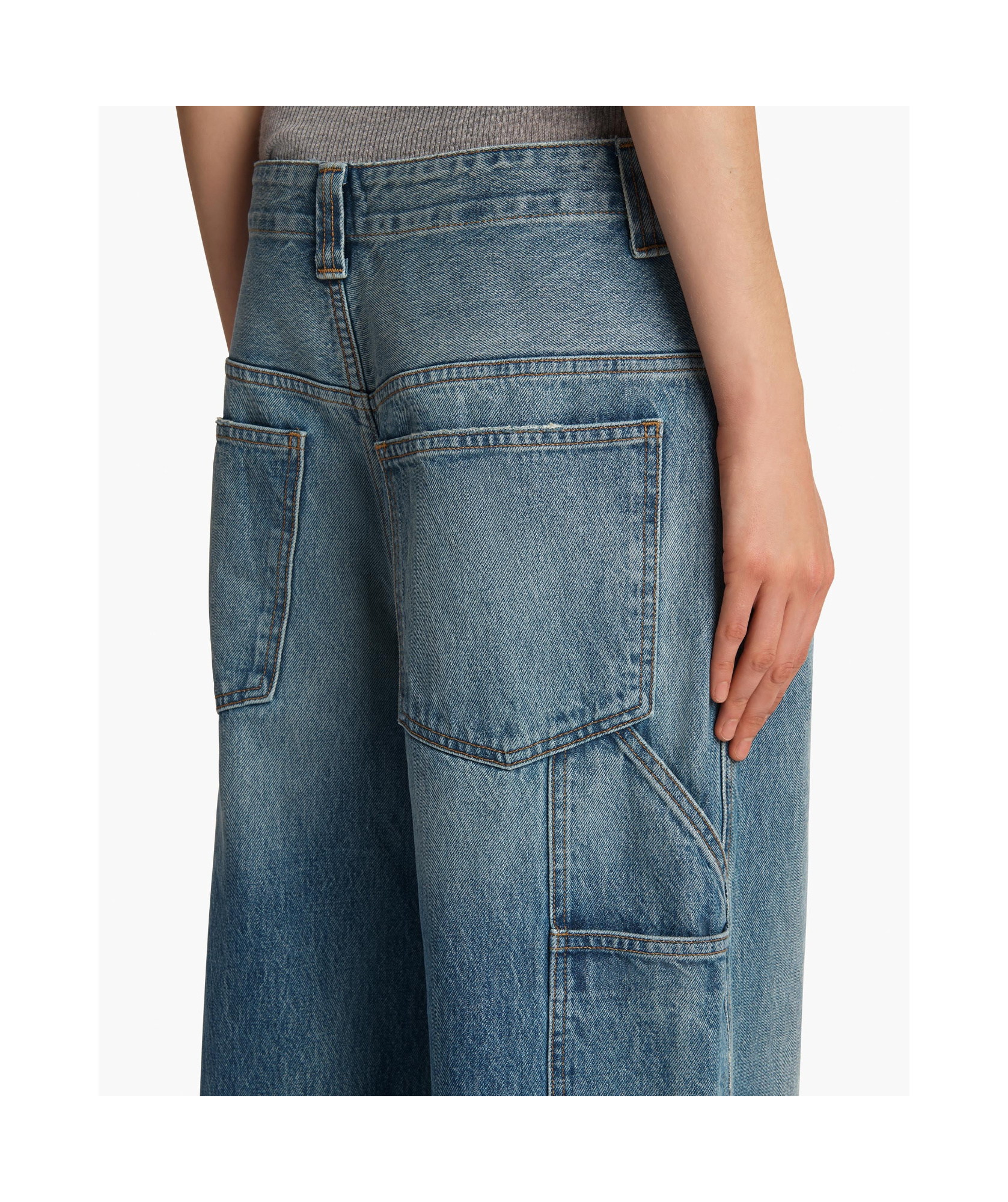 Shop Khaite Sowen Jean In Blue