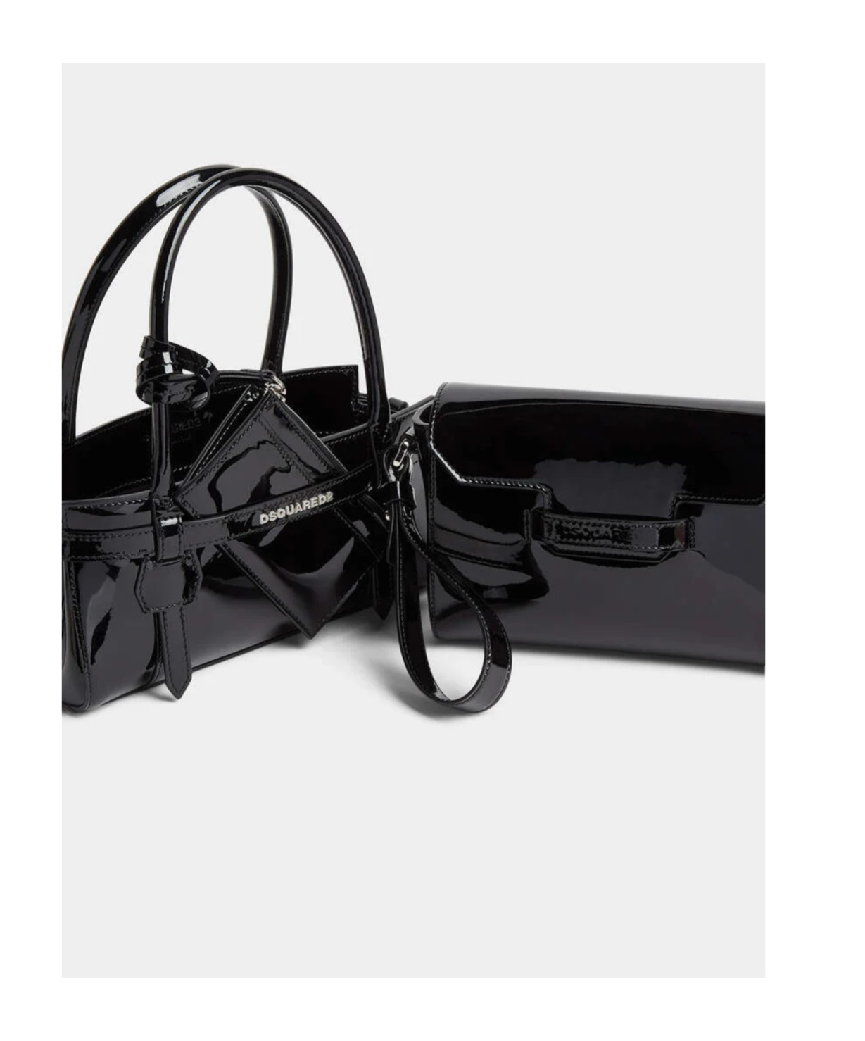 Dsquared2 Mini Handbag Featuring Detachable Strap In Black