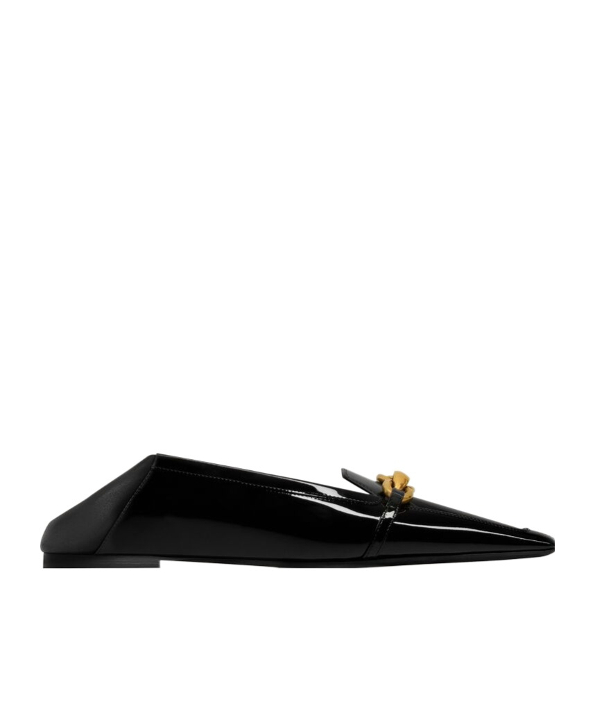 SAINT LAURENT LE MAILLON SLIPPERS IN PATENT LEATHER