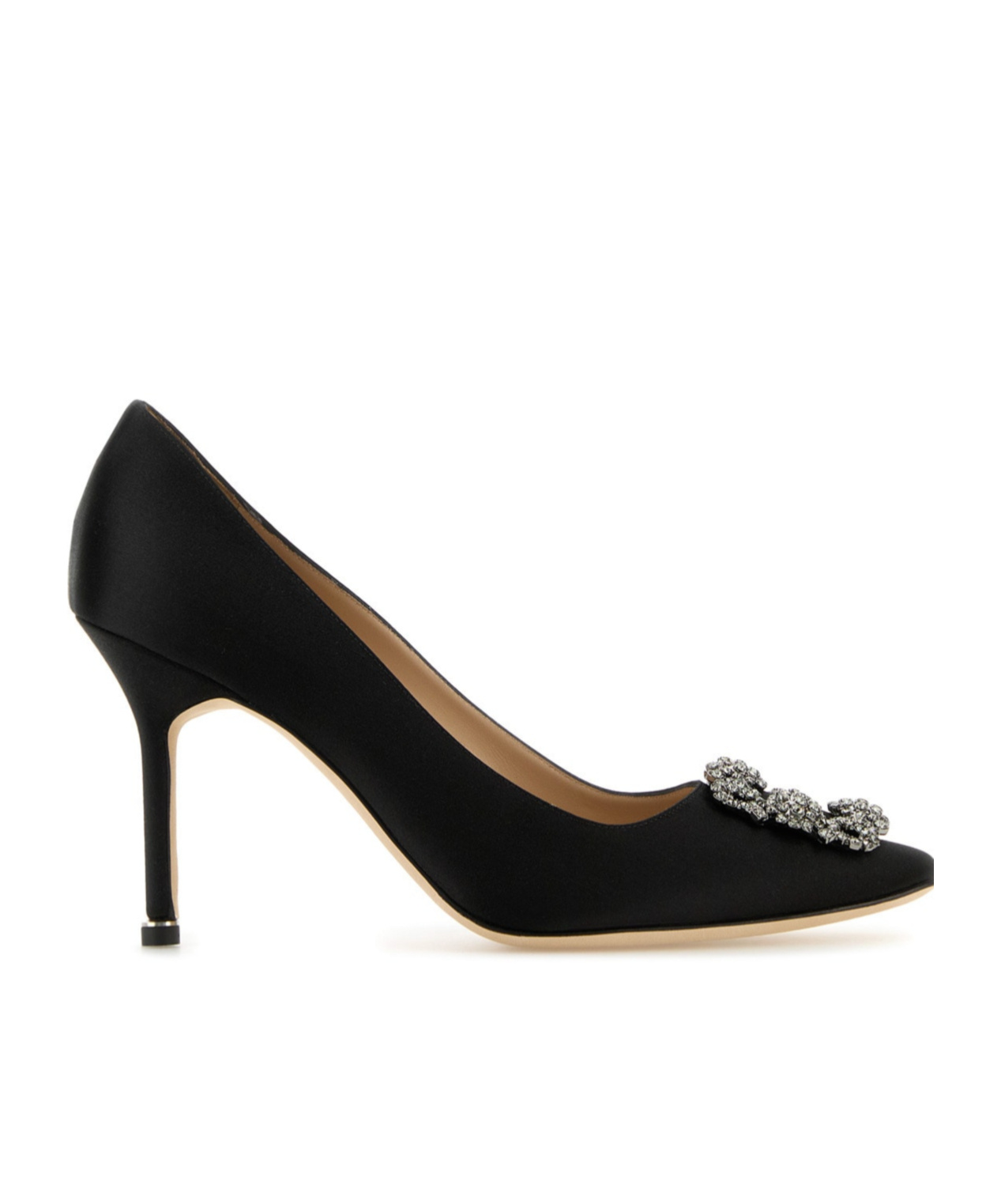 Manolo Blahnik Crystal Embellished Sandals