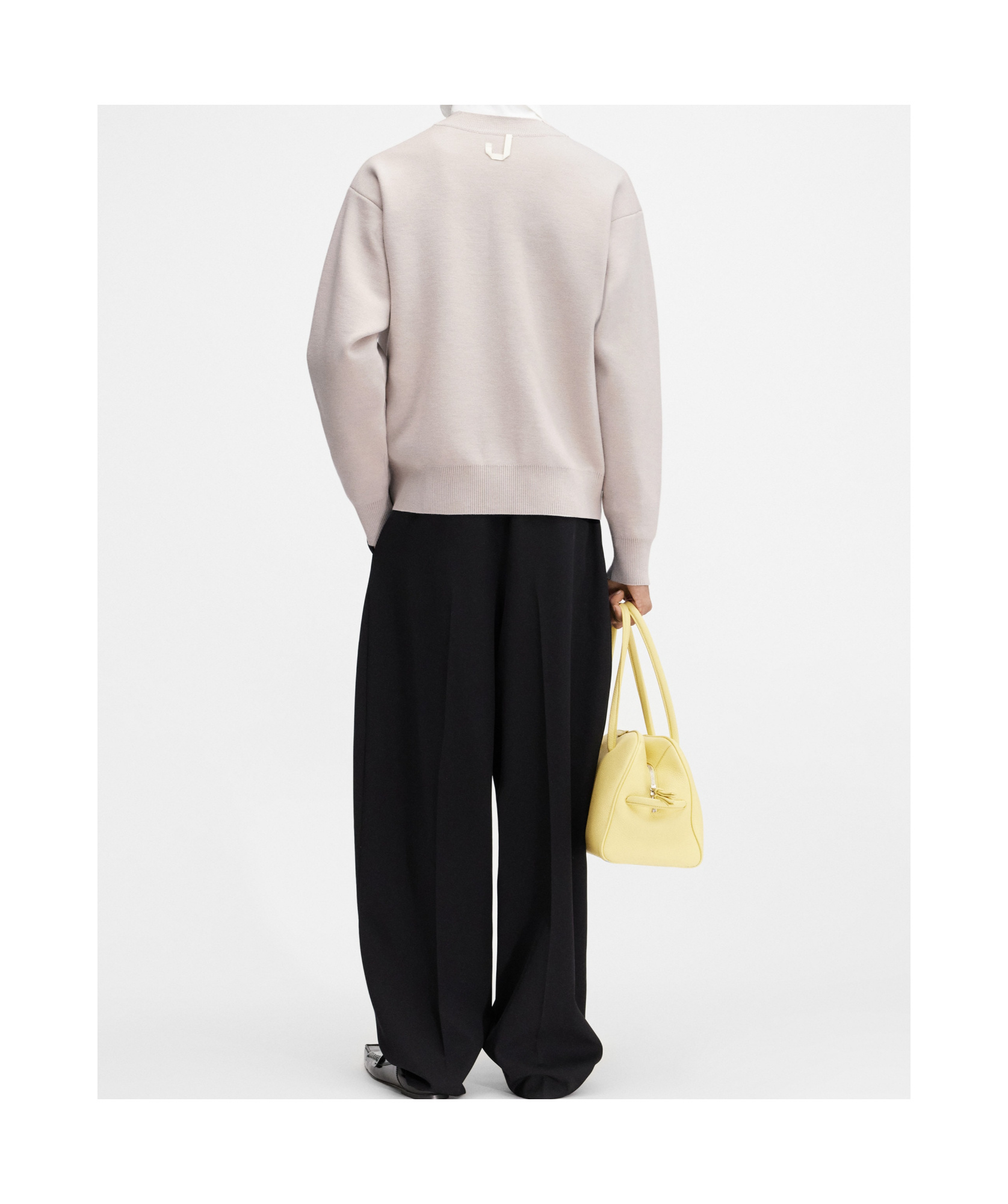 Jacquemus Long-sleeved Wool Cardigan In White