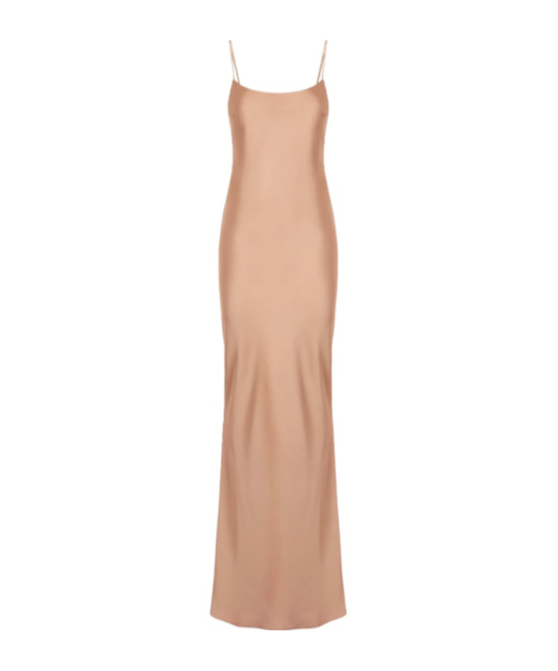 The Andamane Thin Strap Dress In Nude
