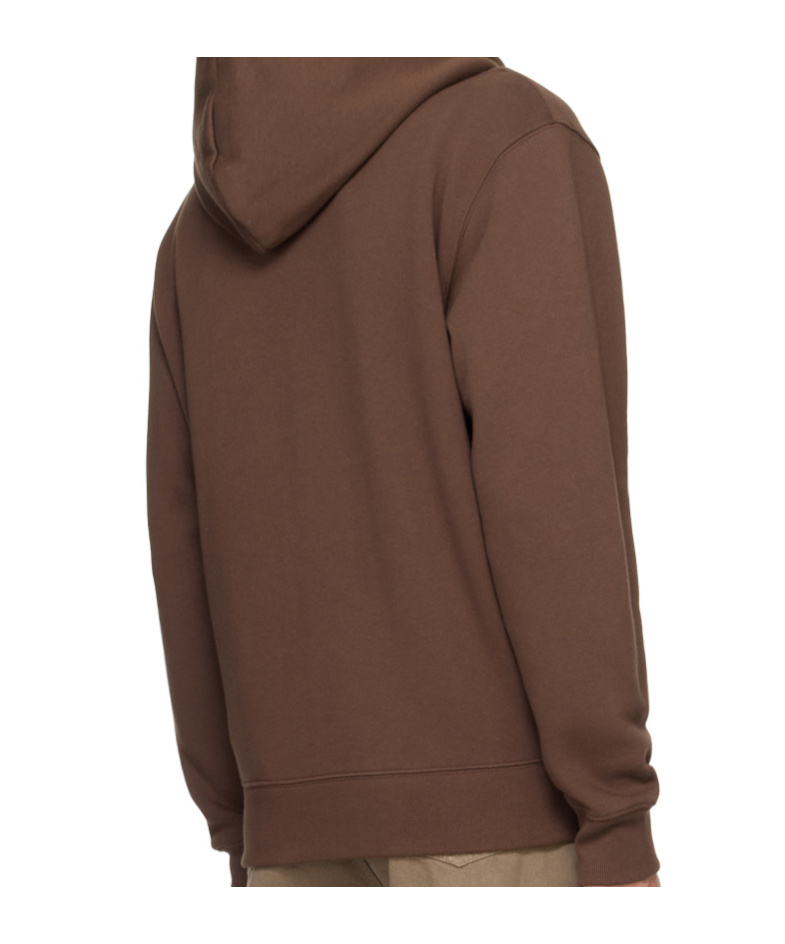 Maison Kitsuné Brown Bold Fox Head Patch Zipped Hoodie In Brown
