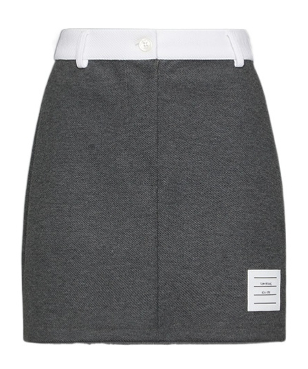 Thom Browne Logo-patch Mini Skirt