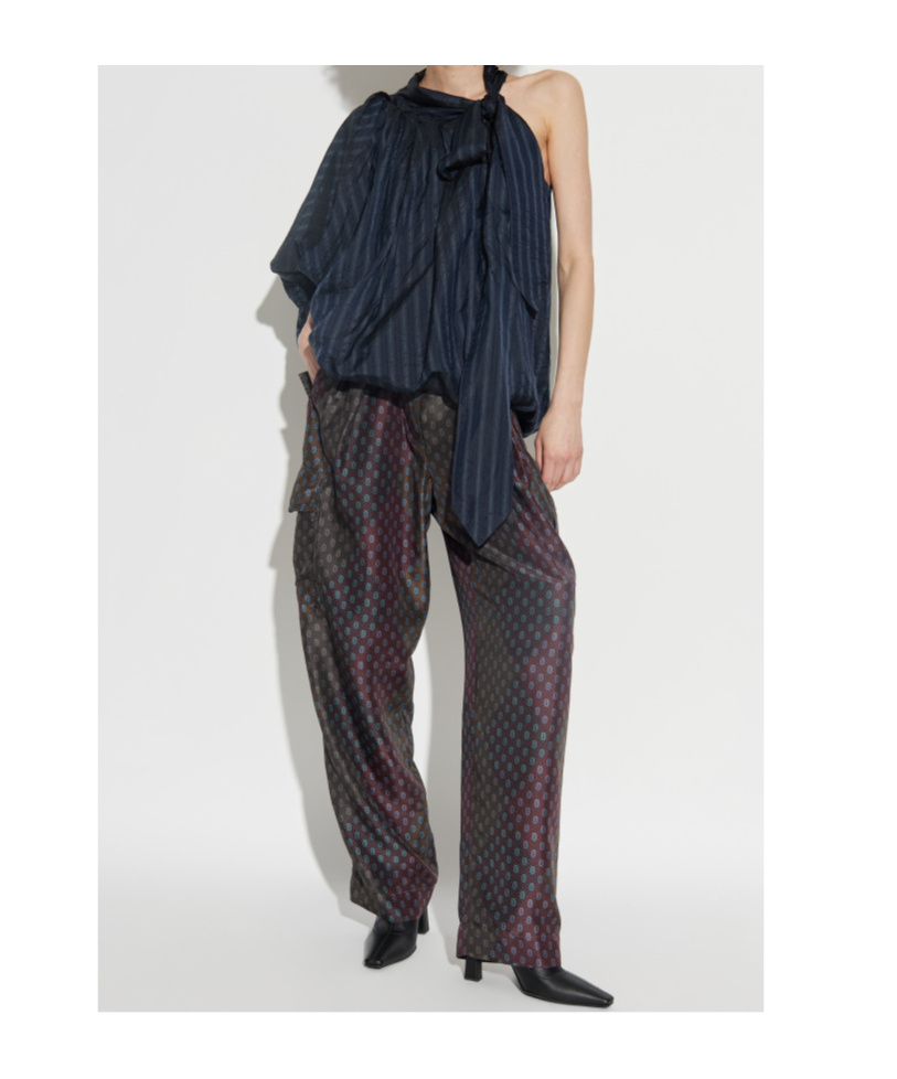 Dries Van Noten Belt Loops Slacks In Black
