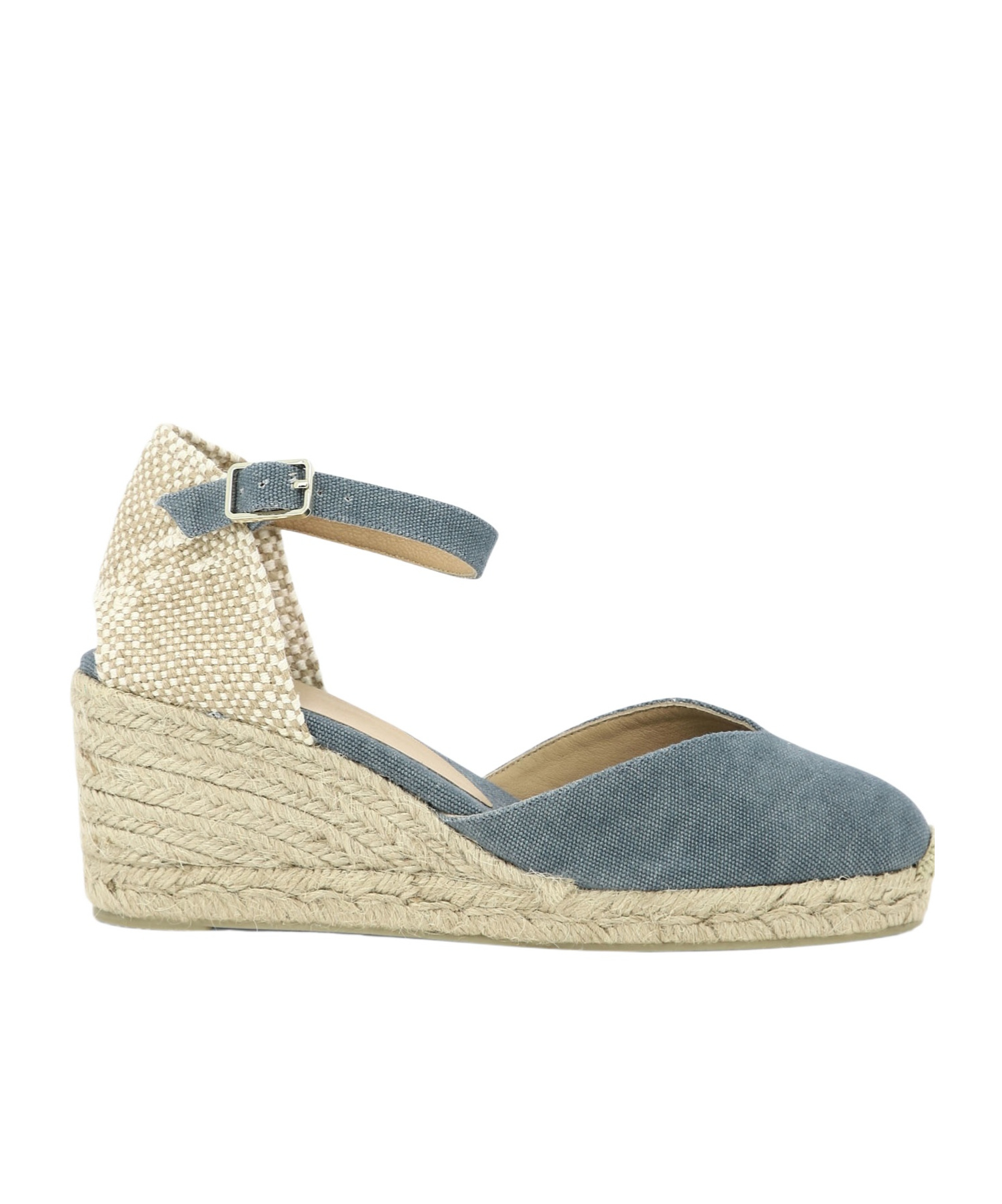 Castaã±er Bianca Canvas Ankle-strap Espadrille Sandals In Nude