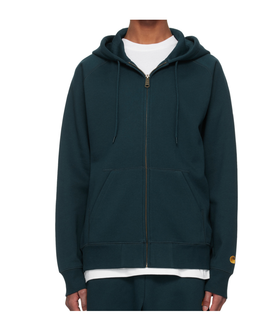 Carhartt Long-sleeved Hoodie In Black