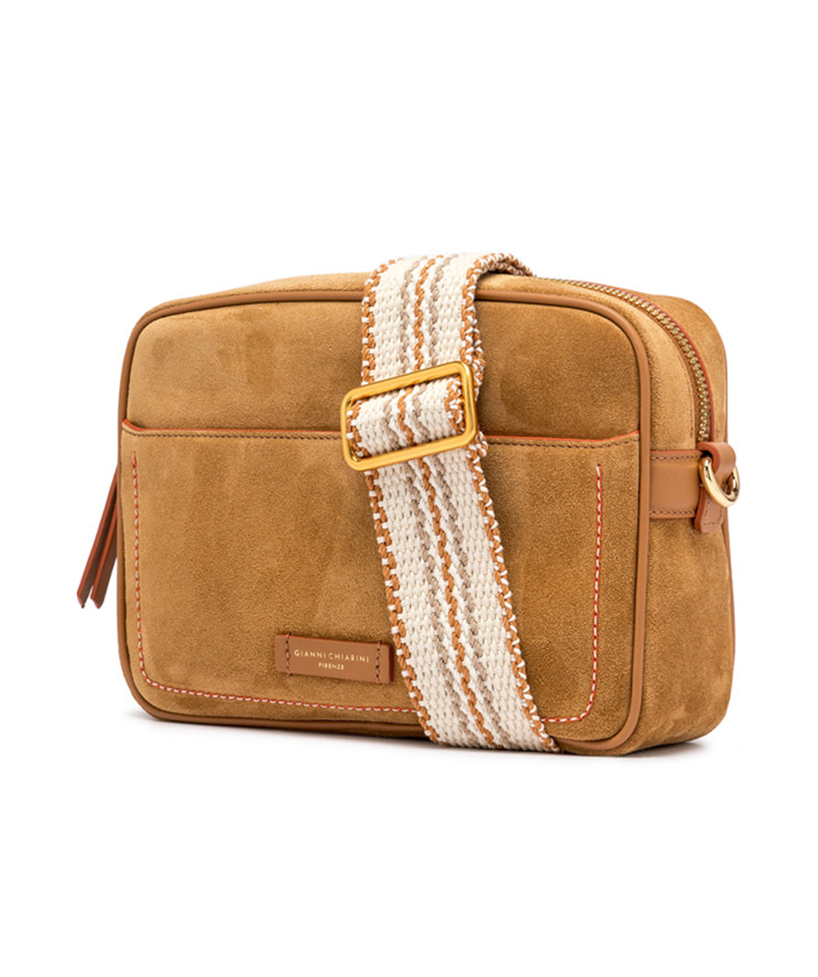 Gianni Chiarini Square Shoulder Bag In Brown
