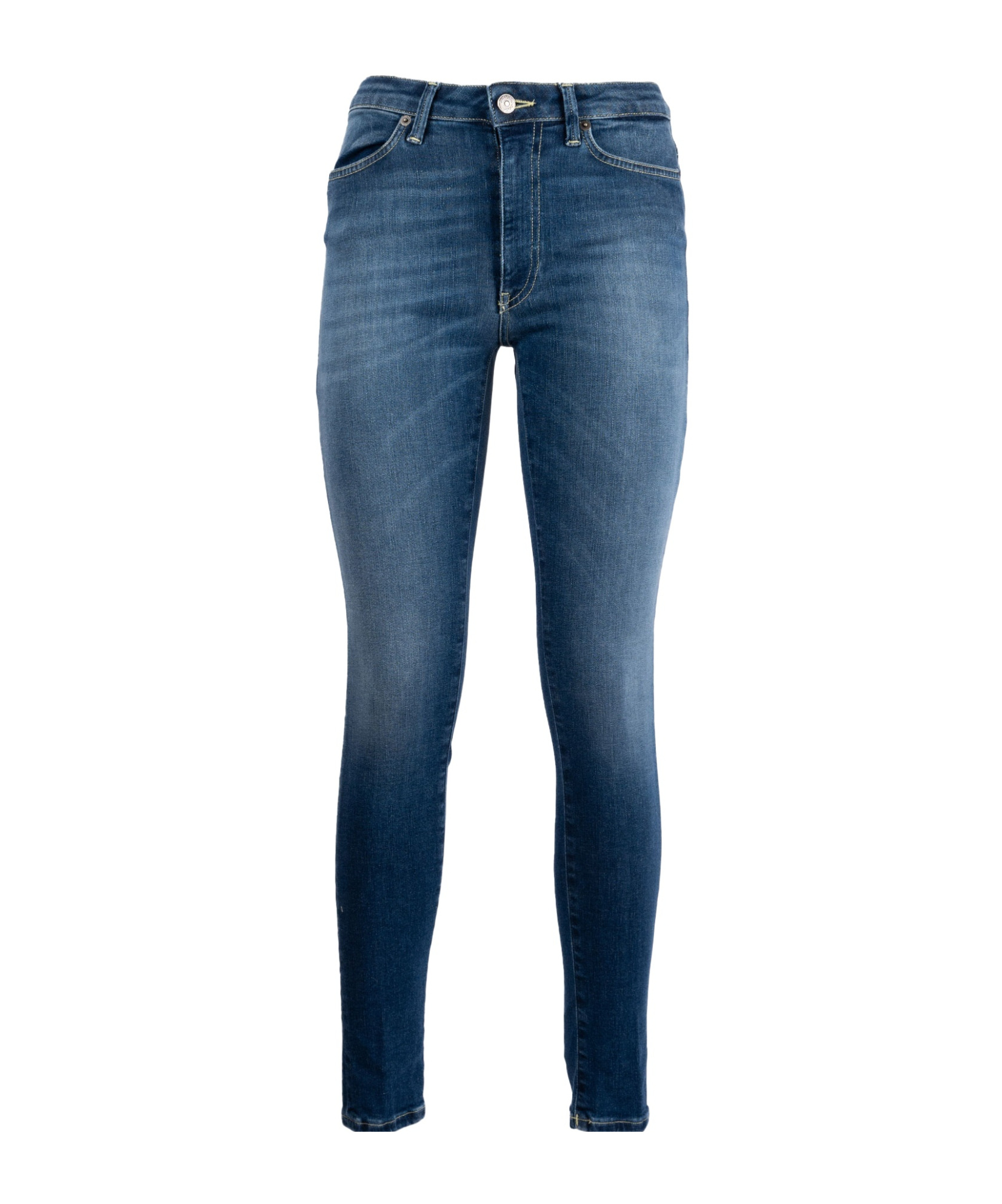 Dondup Fitted Jeans With Classic Five-pocket Design In Blue