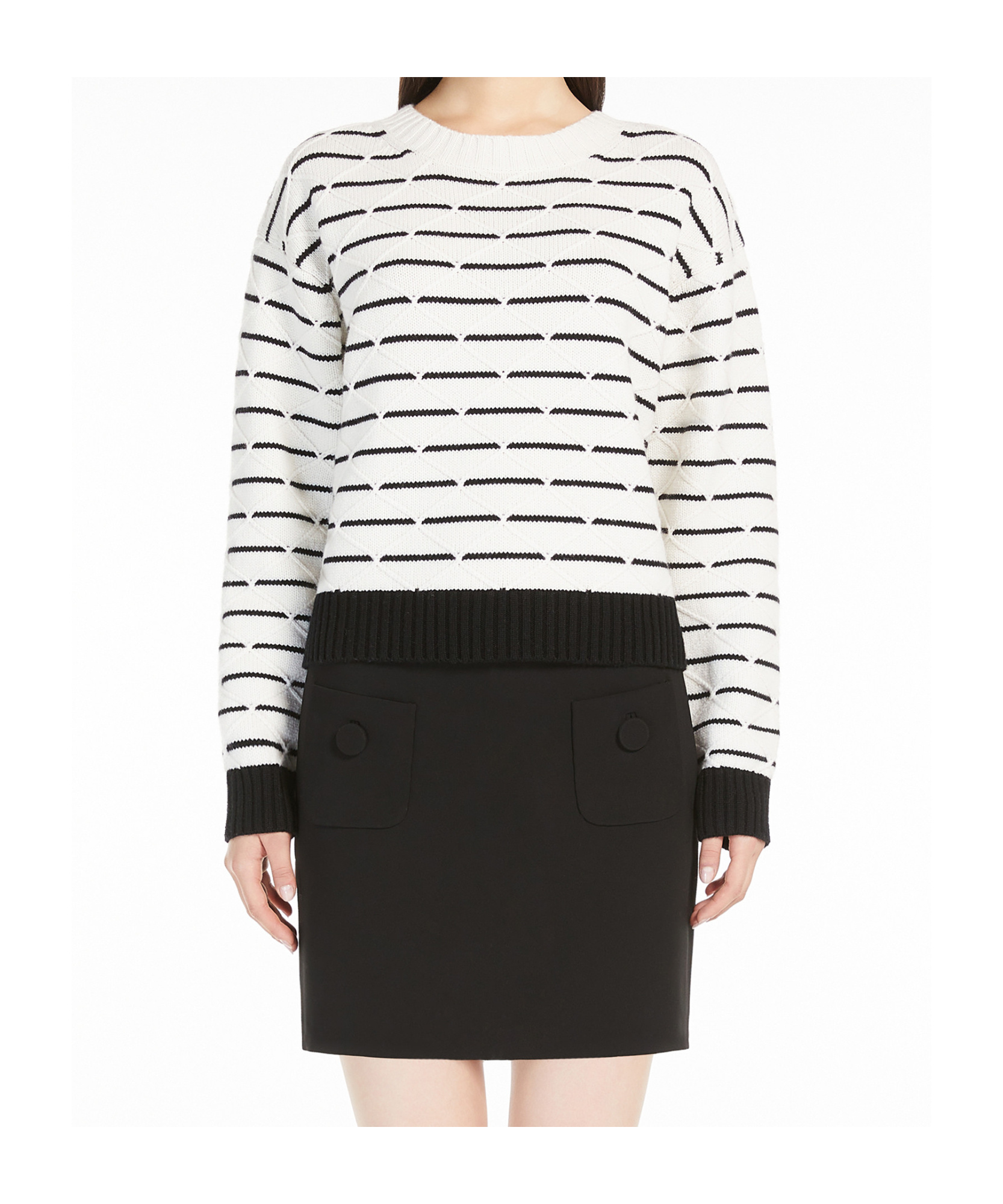 MAX MARA BOXY-FIT WOOL AND CASHMERE SWEATER 