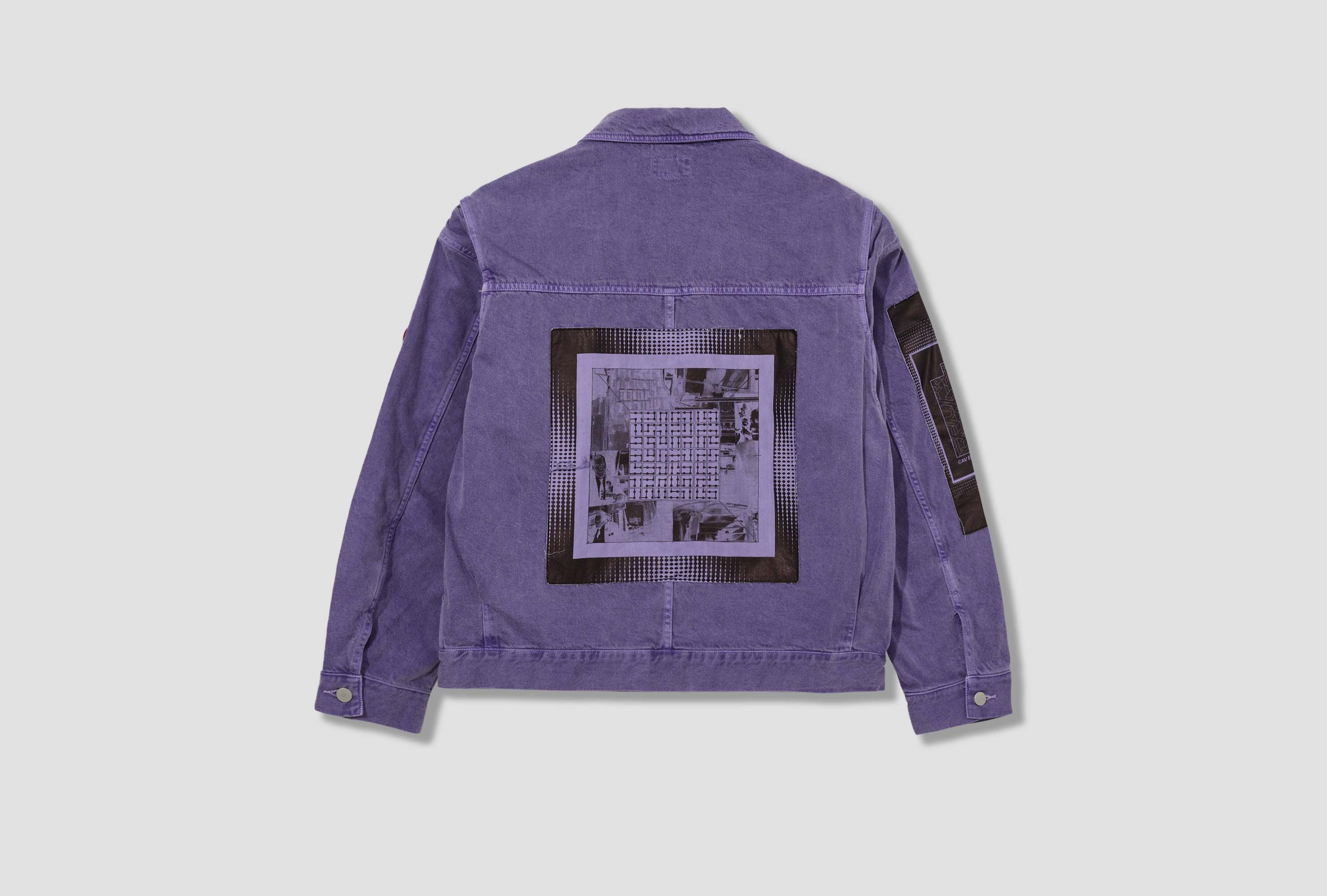 Cav Empt Men S Overdye Vh Ex Dna Denim Jacket In Blue