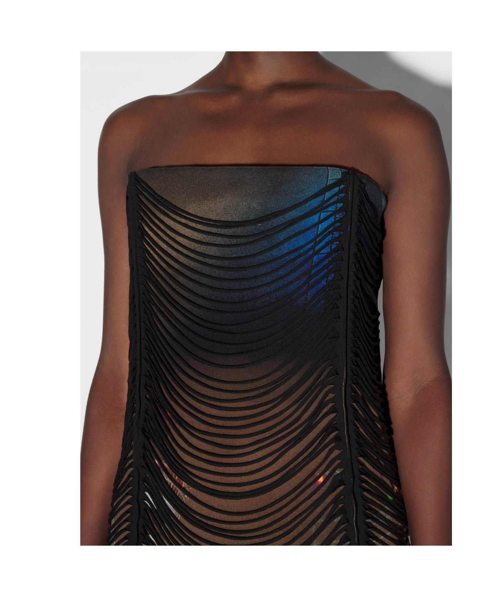 JEAN PAUL GAULTIER X SHAYNE OLIVER THE SLASHED CITY MINIDRESS