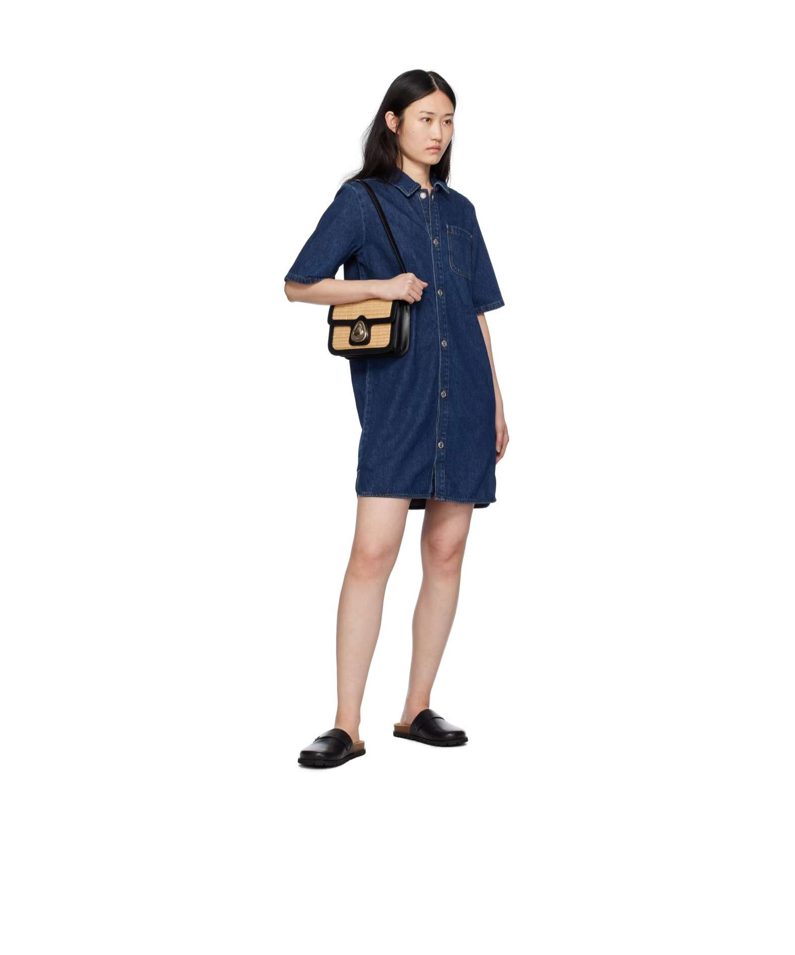 Apc Adjustable Shoulder Strap Combined Shoulder Bag In Nude