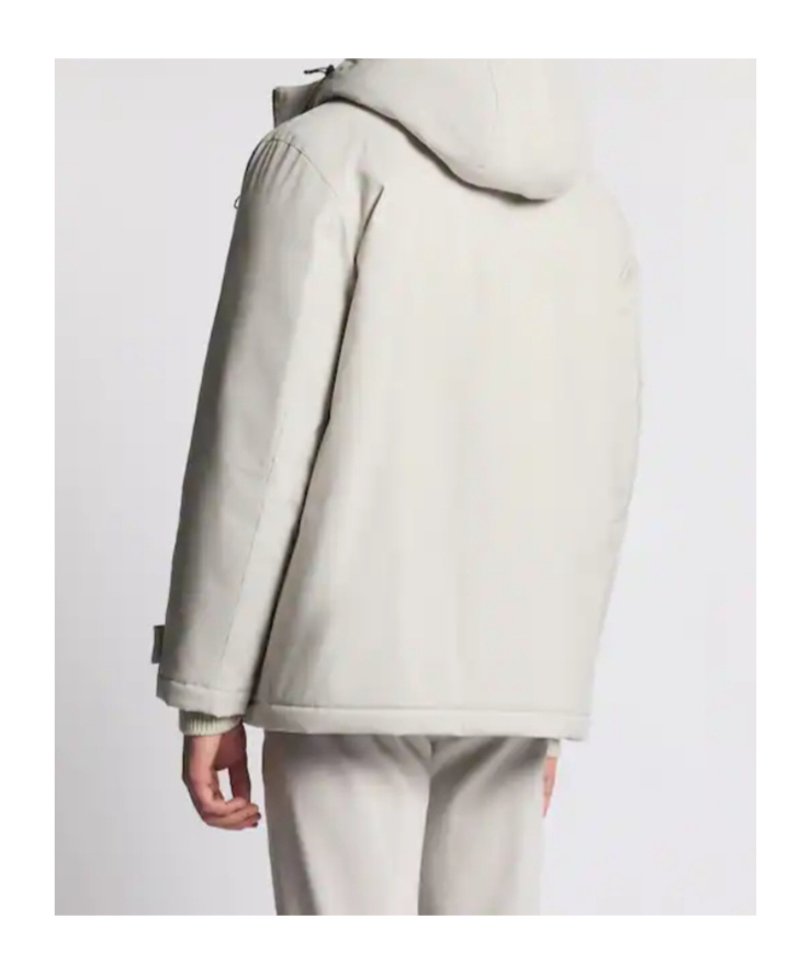 Fay Padded Hooded Coat In White