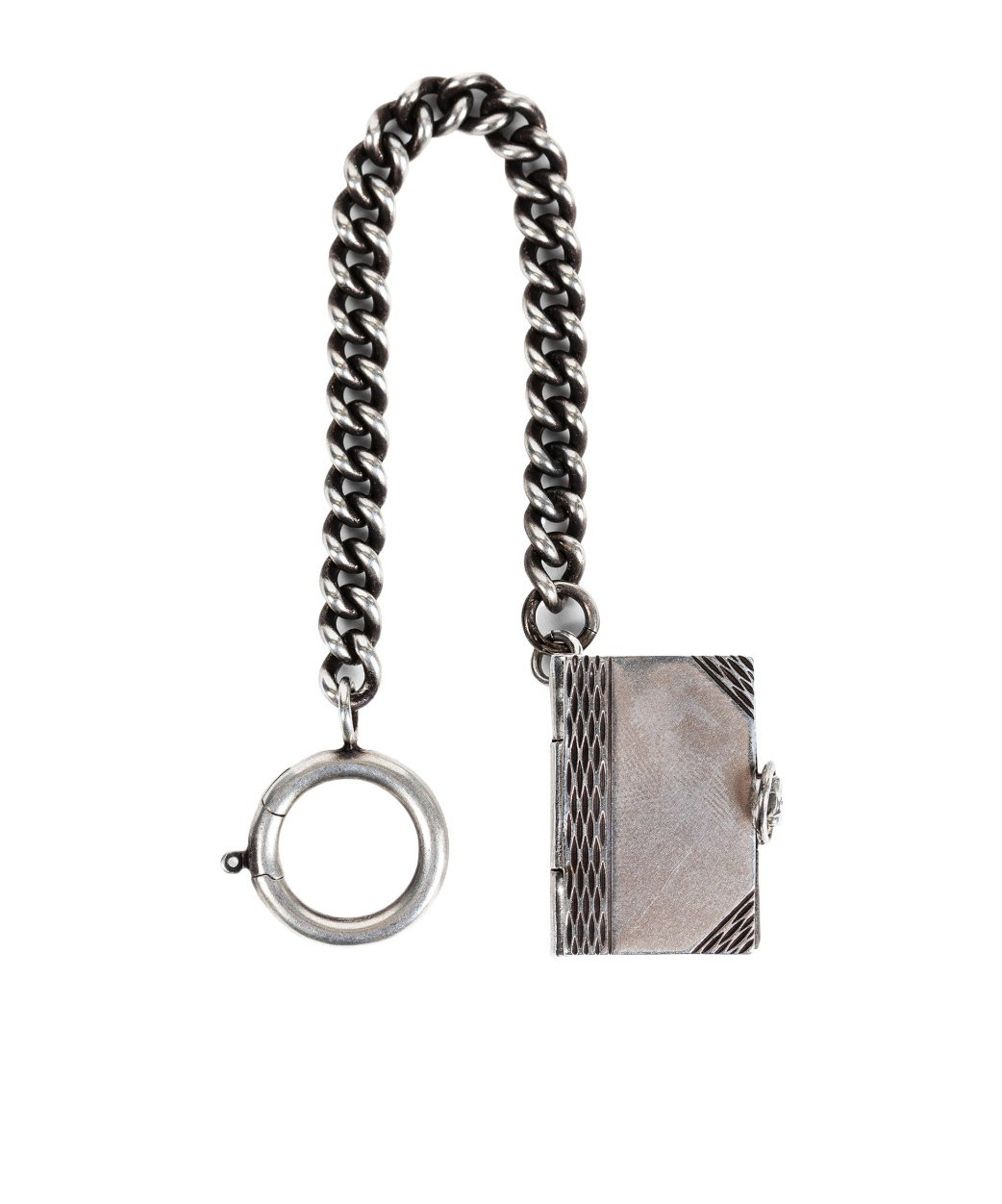 Ann Demeulemeester Oumy Book Hanging Ornament In Metallic