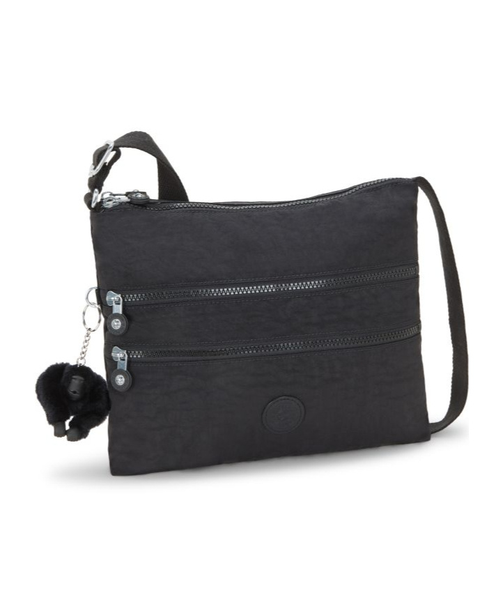 Kipling Logo Shoulder Bag In Black