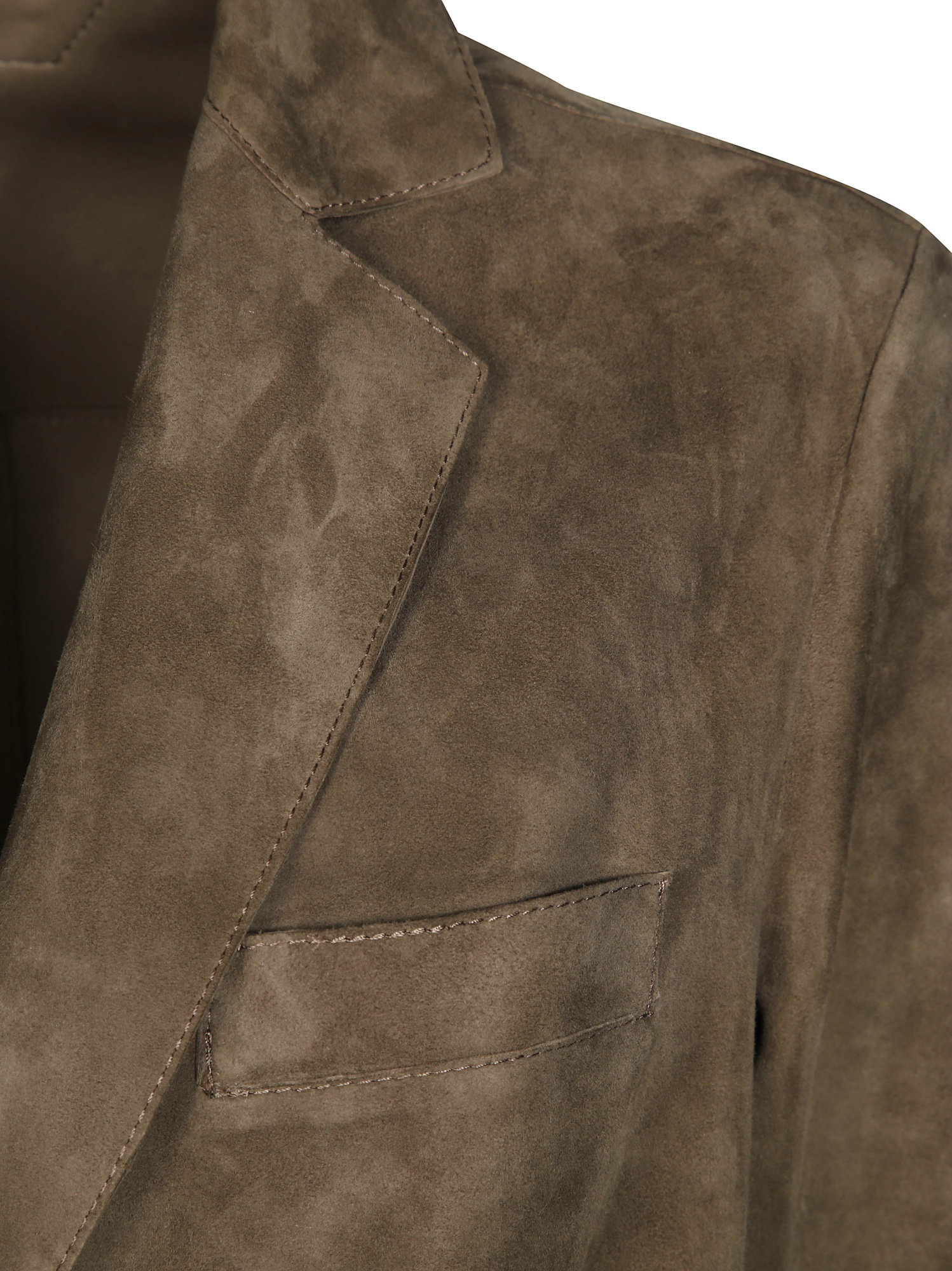 Salvatore Santoro Tailored Brown Leather Jacket With Two-button Closure In Brown