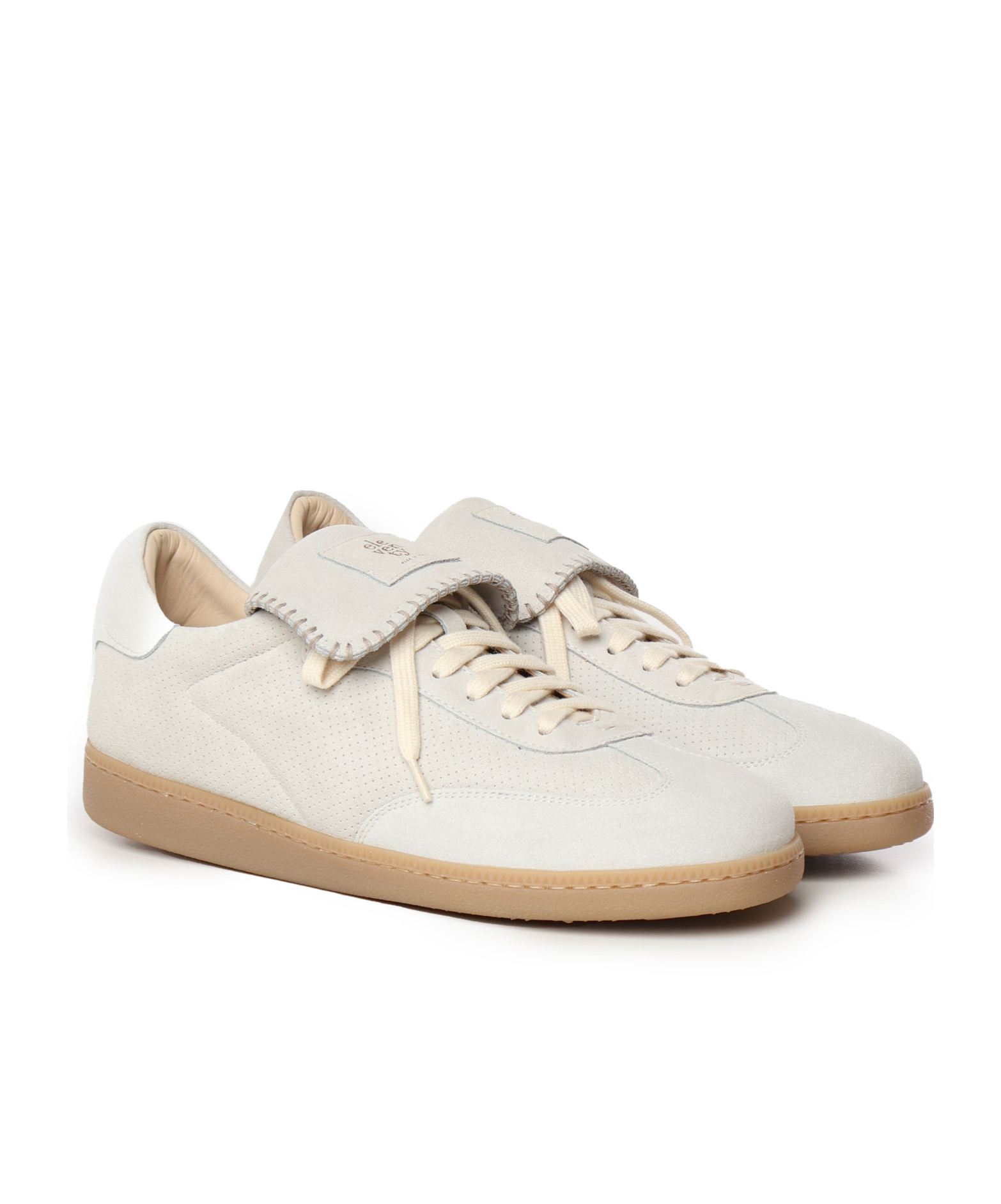 Eleventy Lace-up Sneakers In White