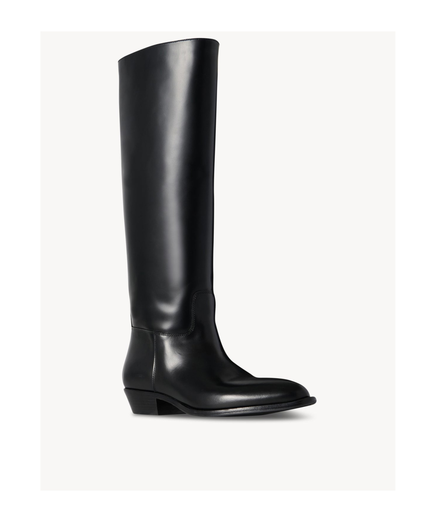 The Row Western Leather Knee-high Boots