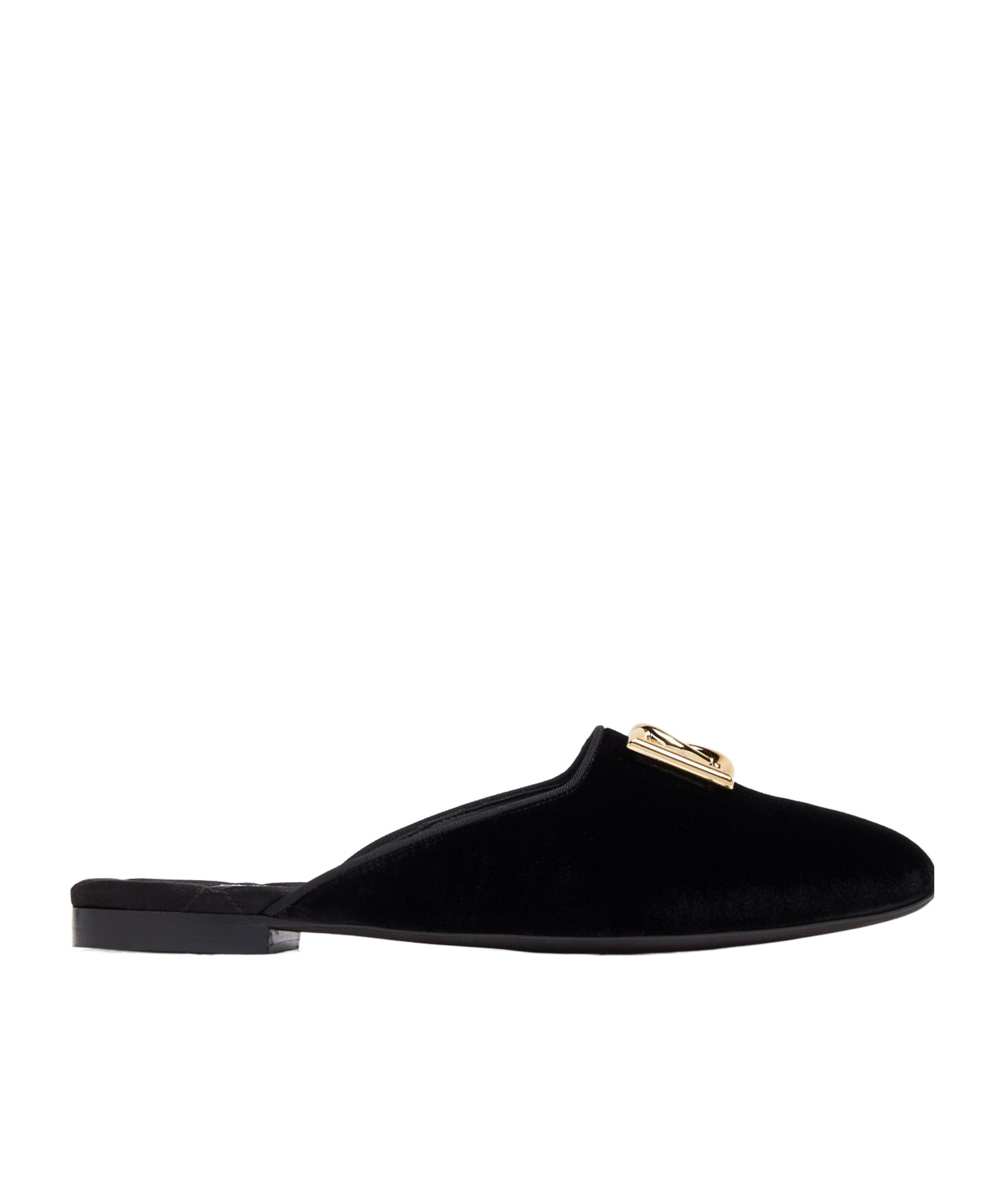 DOLCE & GABBANA LOGO PLAQUE SLIPPERS 